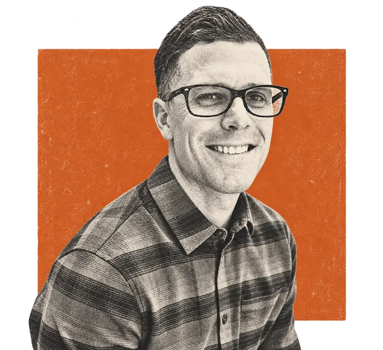 Lithograph portrait of David Mayer