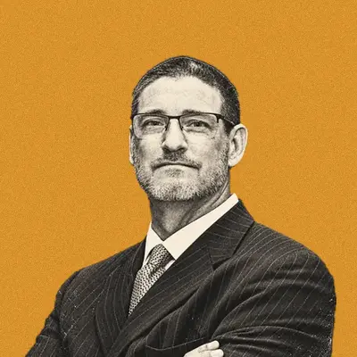 Lithograph portrait of Jeff Kincaid